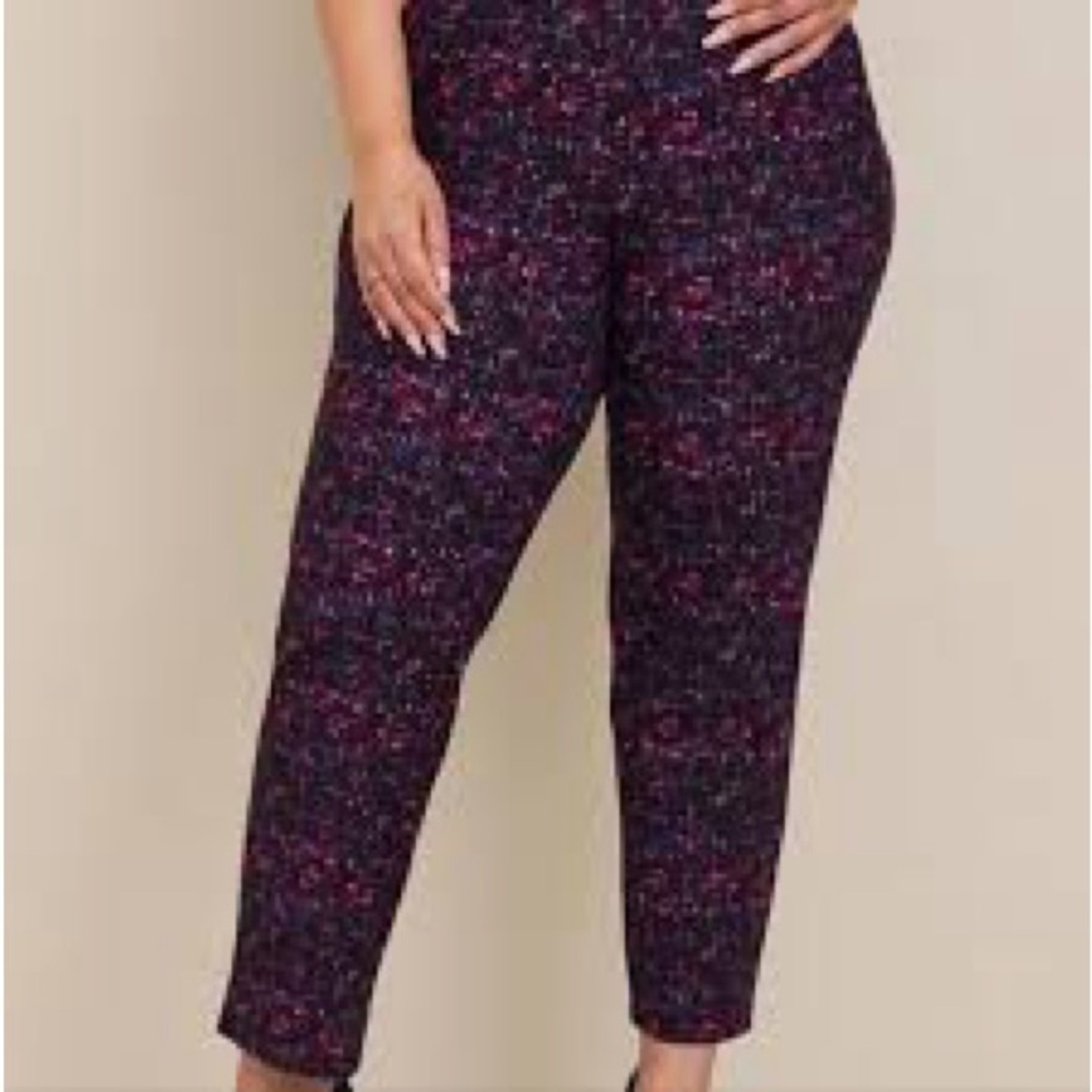 Torrid Pull-On Relaxed Tapered Luxe Ponte Pants - NEW - Size 10/12 (00)